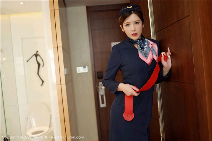 [MFStar模范学院] 2021.01.12 VOL.437 Isabelle贵贵 黑色空乘职业制服 [36+1P410M]