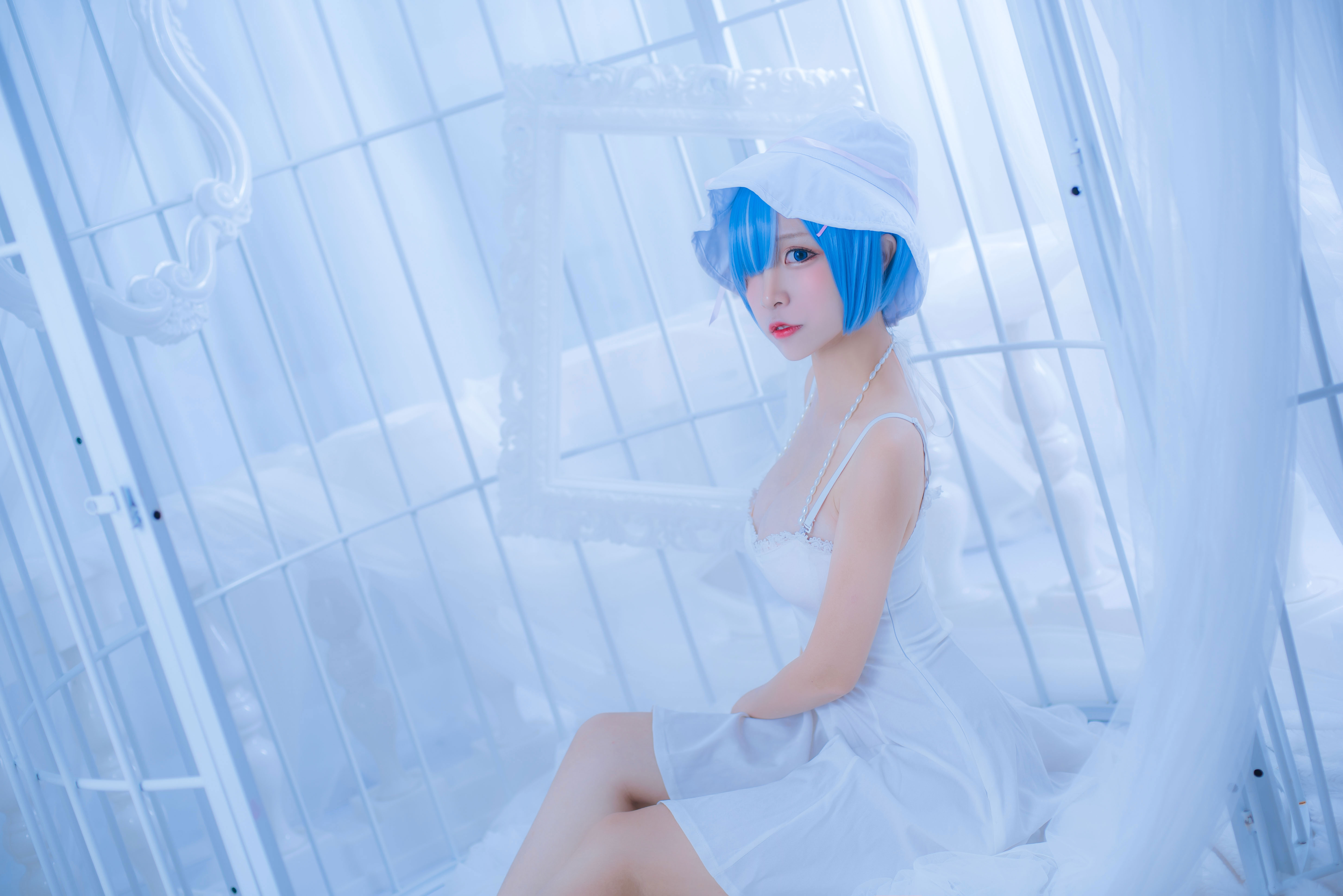 二佐Nisa NO.052 雷姆白裙 27P32M