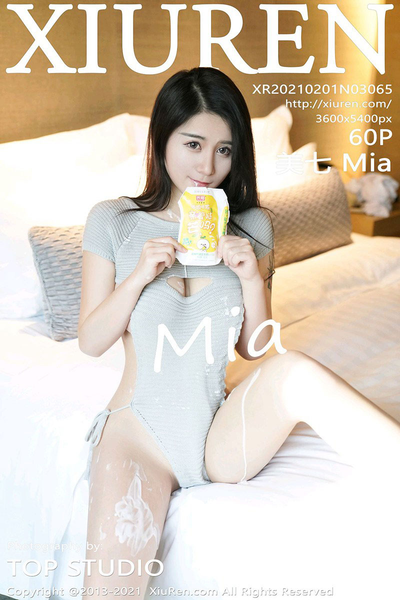 [XiuRen秀人网] 2021.02.01 No.3065 美七Mia 开背毛衣与喝牛奶系列 [60+1P590M]