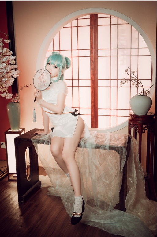 面饼仙儿 NO.094 初音旗袍 [28P-514MB]