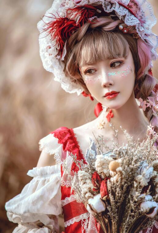 阿包也是兔娘 - NO.02 lolita红裙 [12P-160MB]