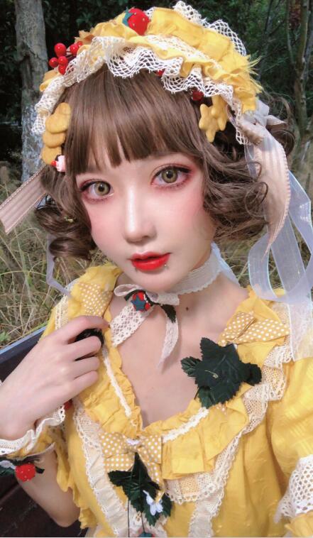 阿包也是兔娘 - NO.04 lolita黄裙 [12P-97MB]