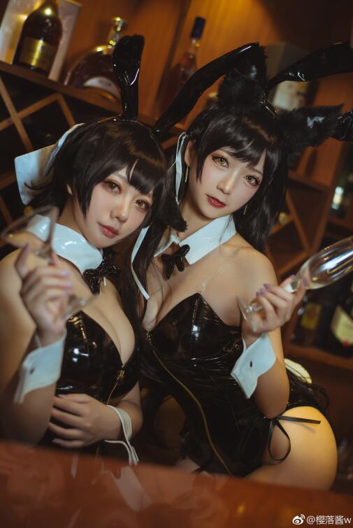樱落酱w - NO.01 双人兔女郎 9P8M