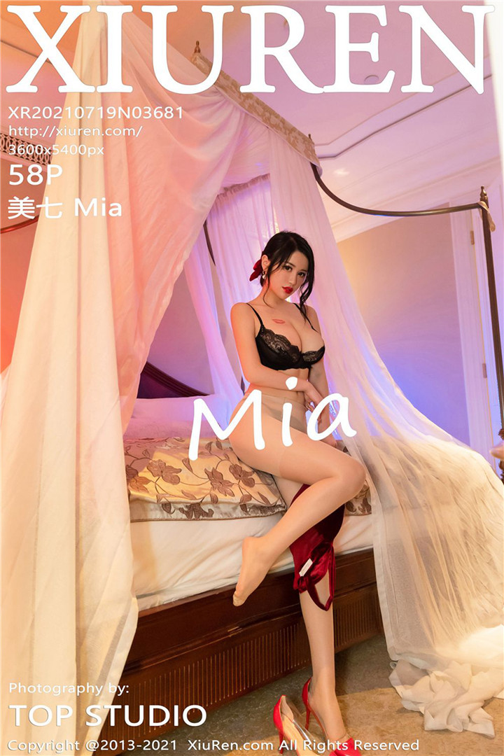 [XiuRen秀人网] 2021.07.19 No.3681 美七 Mia 红色紧身衣主题系列写真套图[58+1P]