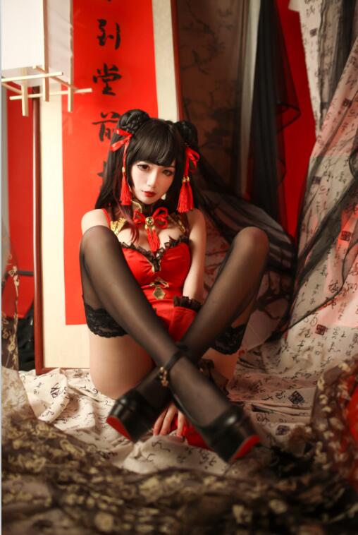 一米八的大梨子 - NO.10 时崎狂三新春旗袍[12P-9MB]