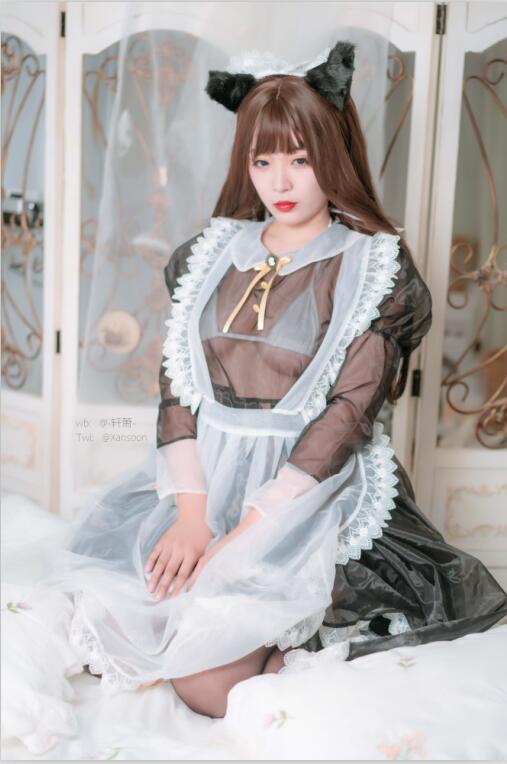 轩萧学姐 - NO.10 透明女仆 [28P-44MB]