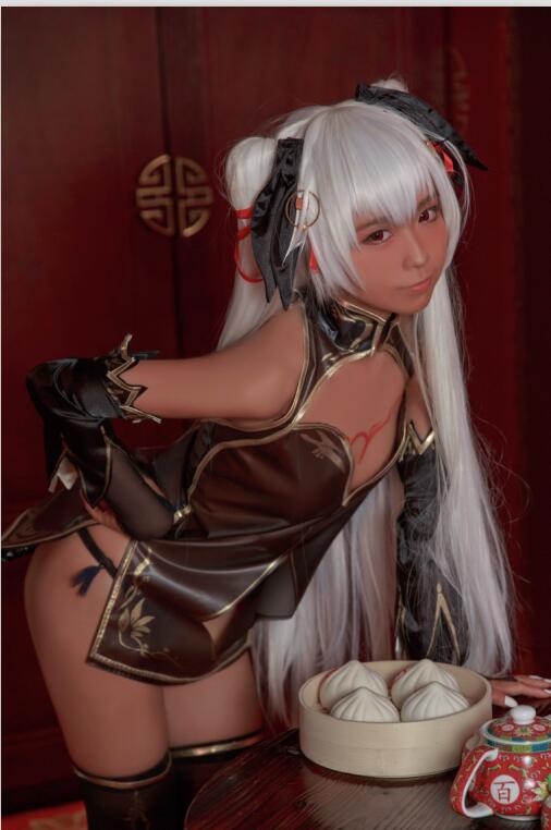 G44不会受伤 - NO.24 褐色旗袍娘 [18P-60MB]