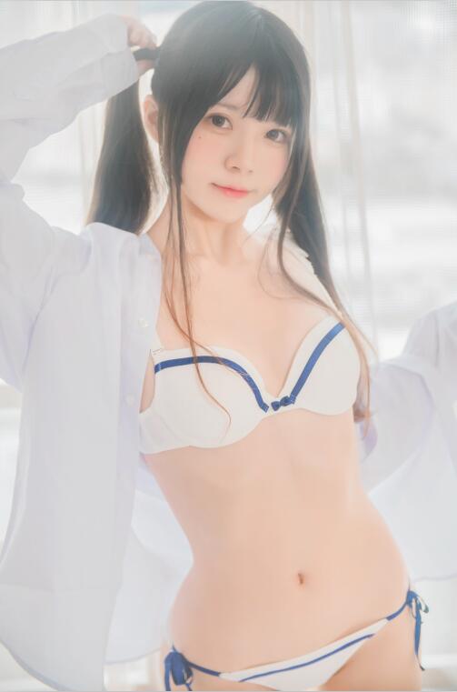 桜桃喵 - NO.69 白衬衫双马尾 [47P