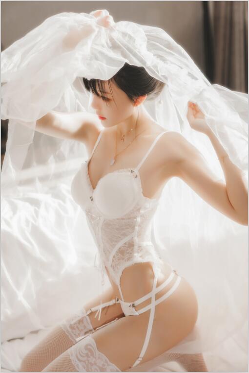 桜桃喵 - NO.95 白纱糖02 [34P