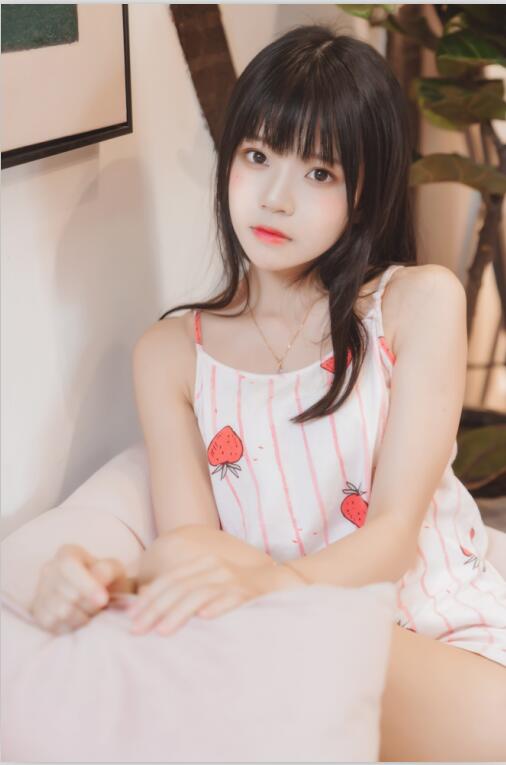 桜桃喵 - NO.102 甜甜-唇边小草莓（13p