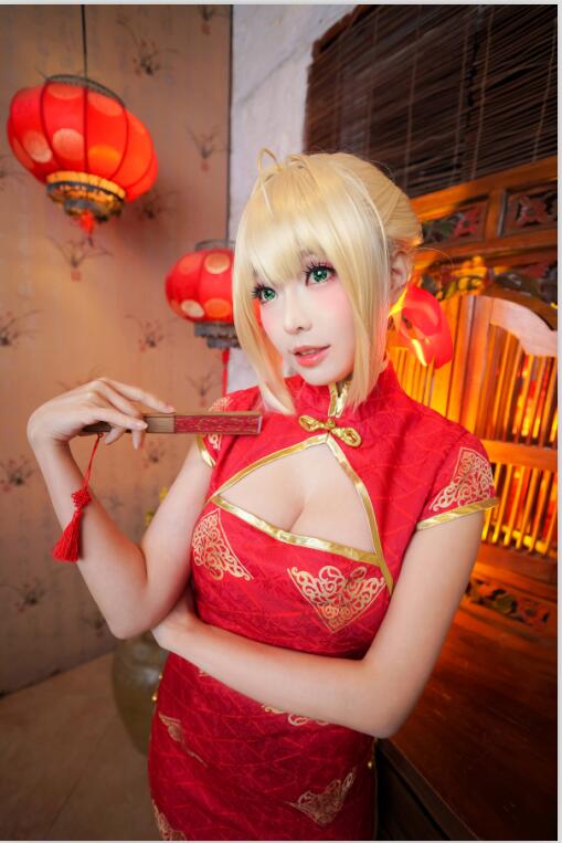 ElyEE子 - NO.61 saber-红旗袍 21P