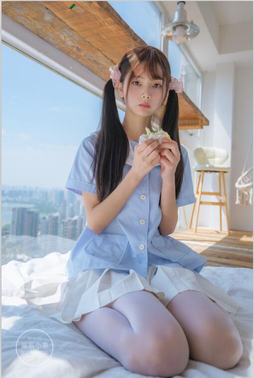 稚乖画册 NO.01 晴空01 白丝双马尾jk [79P