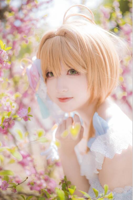 渊秧 - NO.24 魔卡少女樱-木之本樱中华风洋装同人cos 10p