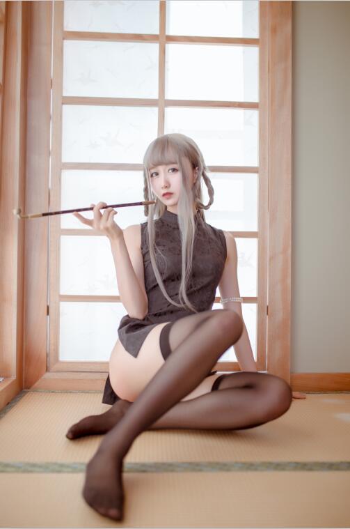 小野妹子w - NO.37 &木绵绵 魔女旗袍 [24P
