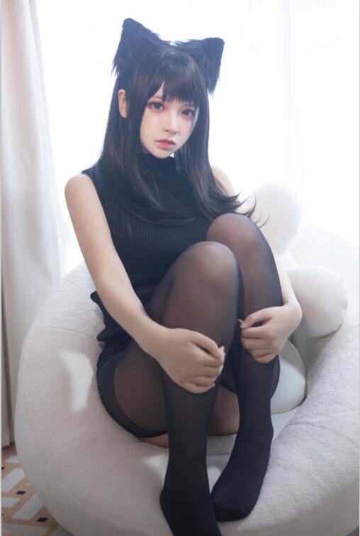 疯猫ss - NO.93 黑毛衣少女 [80P-