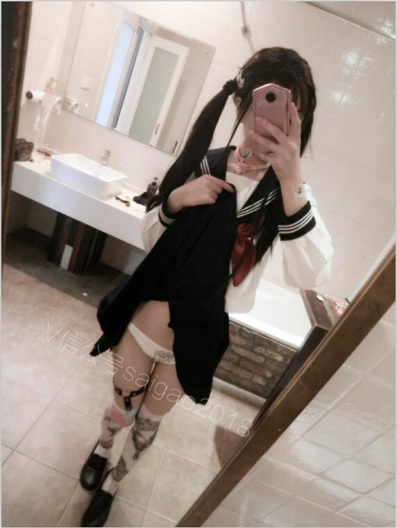 双马尾少女赛高酱 - NO.03 2019七夕特典： 黑长直色气loli水手服写真 [199P6V