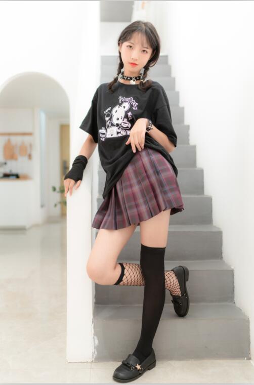 西瓜少女 - NO.25 JK双拼袜 [36P