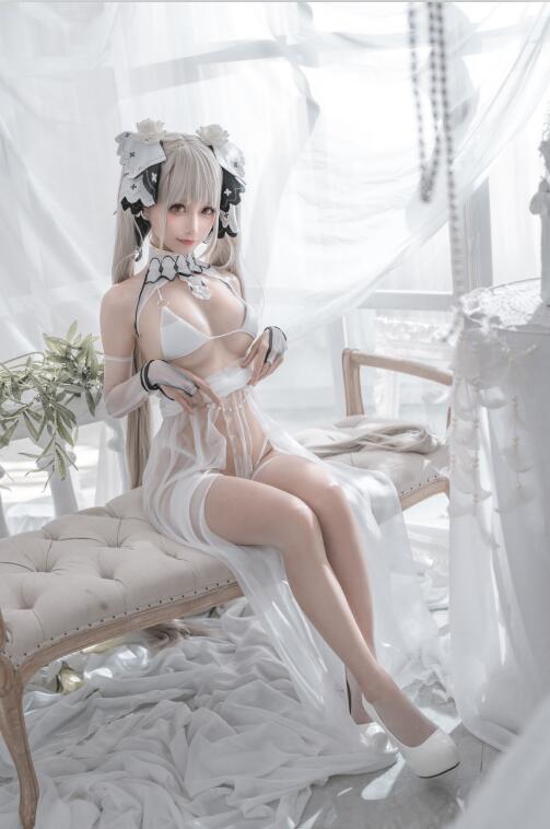 蠢沫沫 - NO.132 可畏-婚纱 [57P