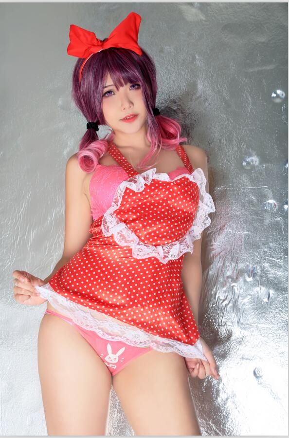 Hana Bunny NO.107 Little Gluttony Red Heart Apron [10P