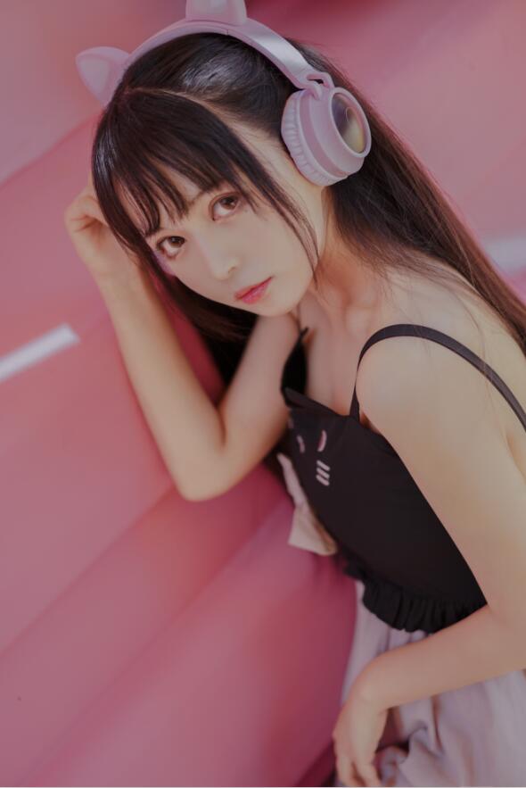 黑猫猫OvO – NO.003 pink 21P