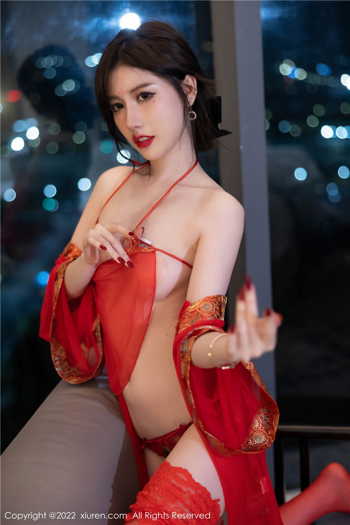 [XiuRen秀人网] 2022.09.21 No.5619 美桃酱 性感红色轻透薄纱古装服饰[72+1P]