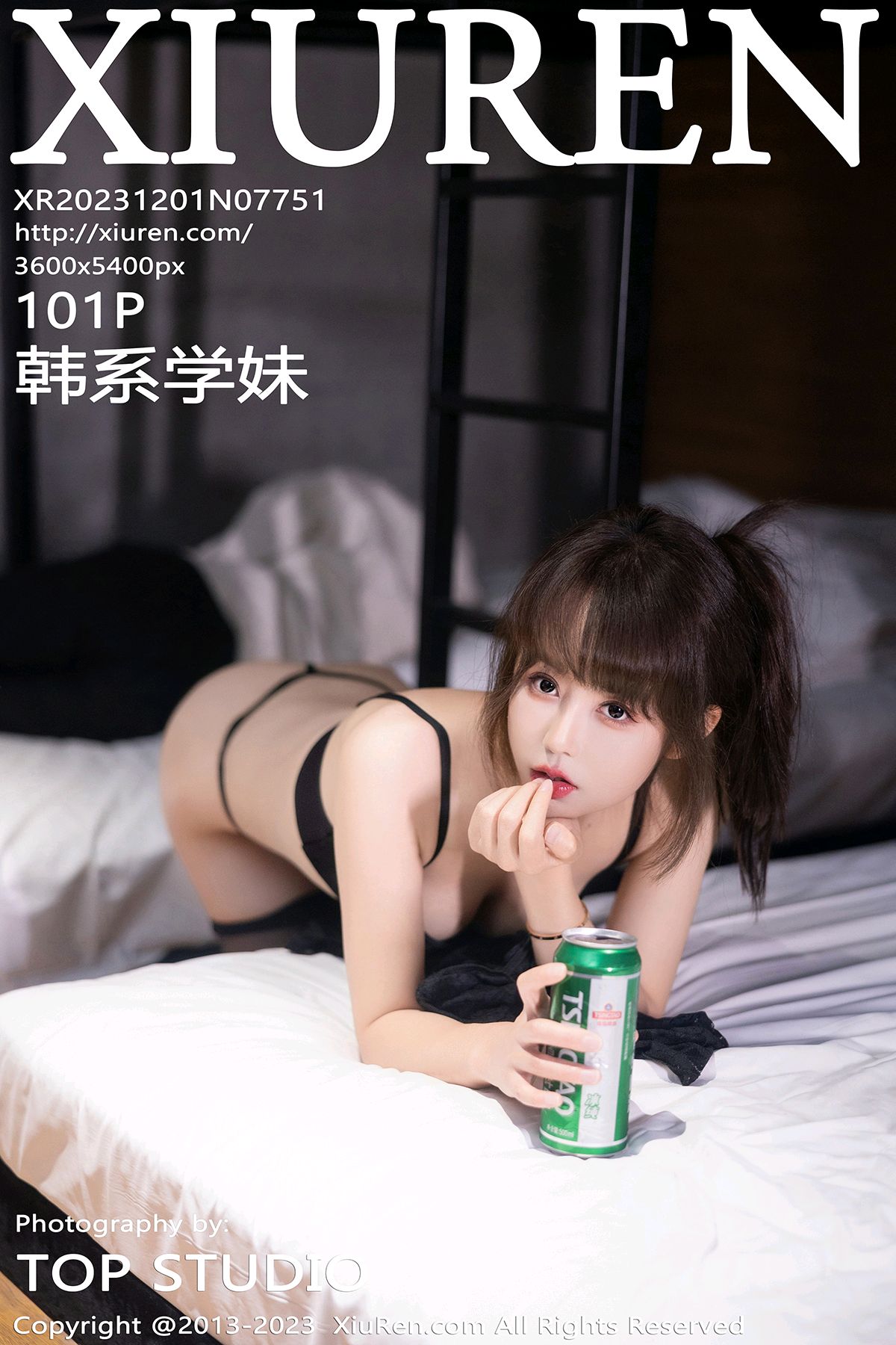 [XiuRen秀人网] 2023.12.01 No.7751 韩系学妹 性感黑丝网纹上衣搭配着黑色内衣[101+1P]